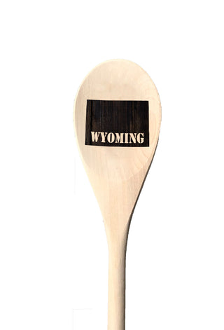 Wyoming State Wooden Spoon