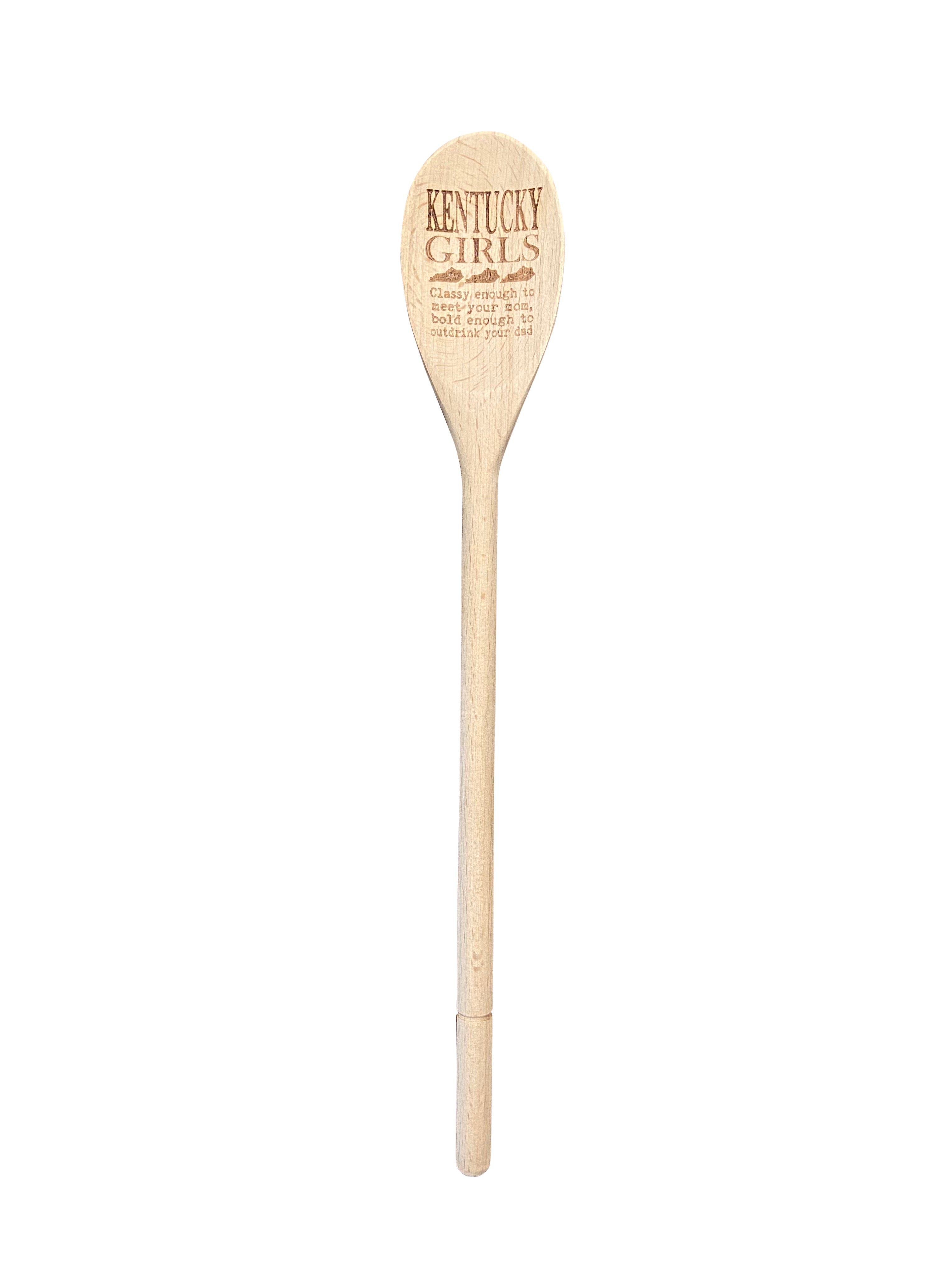 Kentucky Girls Classy Enough To Meet Your Mom Wooden Spoon - 0