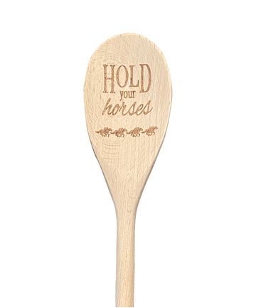 Hold Your Horses Derby Wooden Spoon