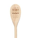 I Cook With Bourbon Sometimes I Even Add it To My Food Wooden Spoon-1