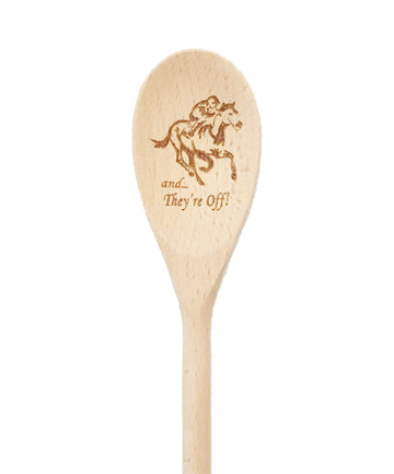 And They're Off Derby Wooden Spoon