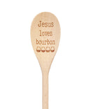 Jesus Loves Bourbon Wooden Spoon-1