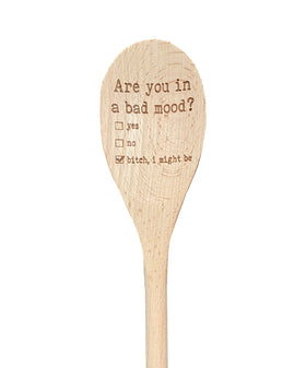 Are You In a Bad Mood Wooden Spoon