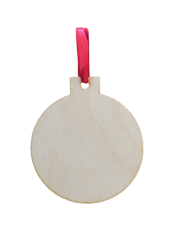 My Favorite Color is Bourbon Wooden Ornament