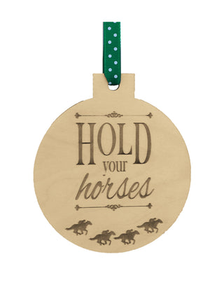 Hold Your Horses Derby Ornament