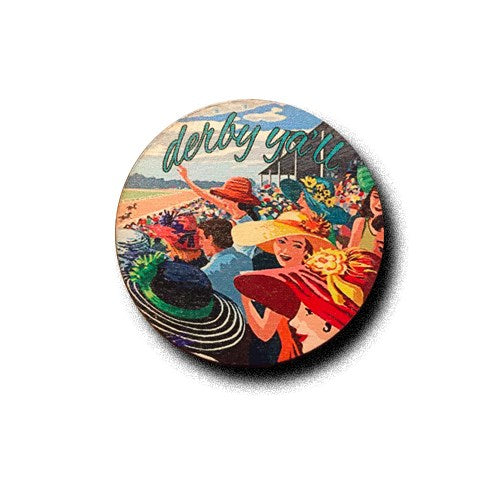 Derby Yall with Hats Magnet